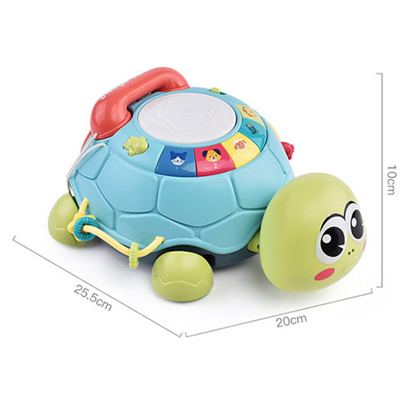 Baby Musical Turtle Toys, Coordenação Eye-Hand, Habilidade cognitiva para crianças, bebês, meninos, meninas