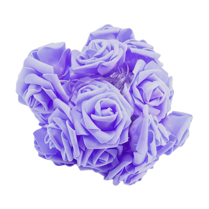 Róża LED kwiat łańcuchy świetlne girlanda ze sztucznych kwiatów IP43 wodoodporny