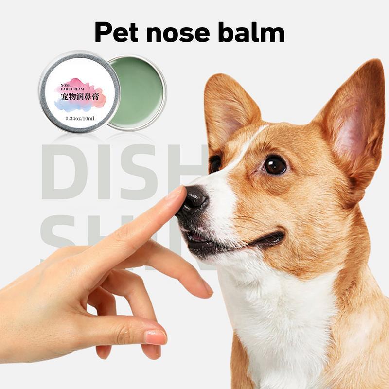 Увлажняющий крем для собак, натуральный Лечебный крем для носа собак, 10 мл, безопасный для лизания, растение, крем для носа