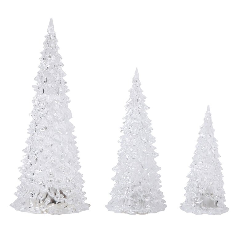 2024 New Christmas Tree Figurine Light Christmas Tree Decorations with Multicolor LEDs