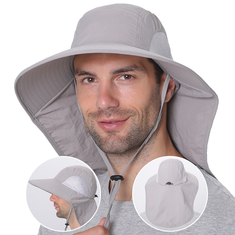 Baseball mützen mit breiter Krempe für Frauen und Männer Sun Defender Cooling Neck Guard Safari Cap zum Wandern Angeln Outdoor Hut mit Klappe