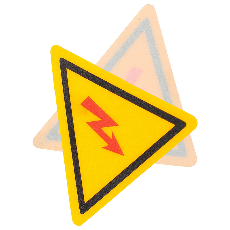 2 Stuks Logo Sticker Labels Gevaar Waarschuwing Stickers Elektrisch Apparaat