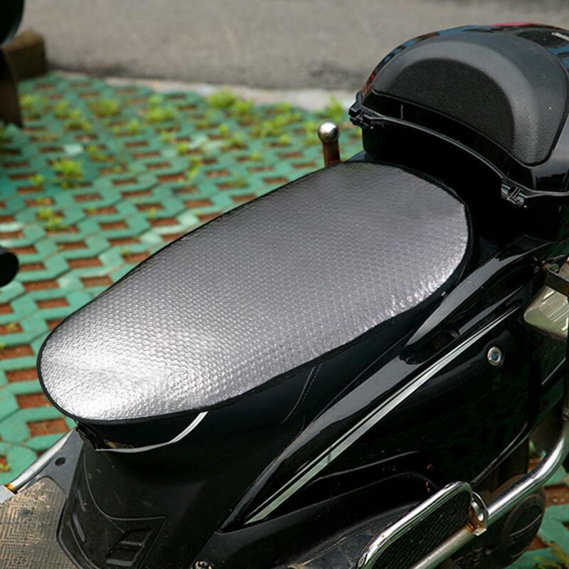 Impermeável motocicleta assento tampa pad, moto almofada, universal para scooter elétrico