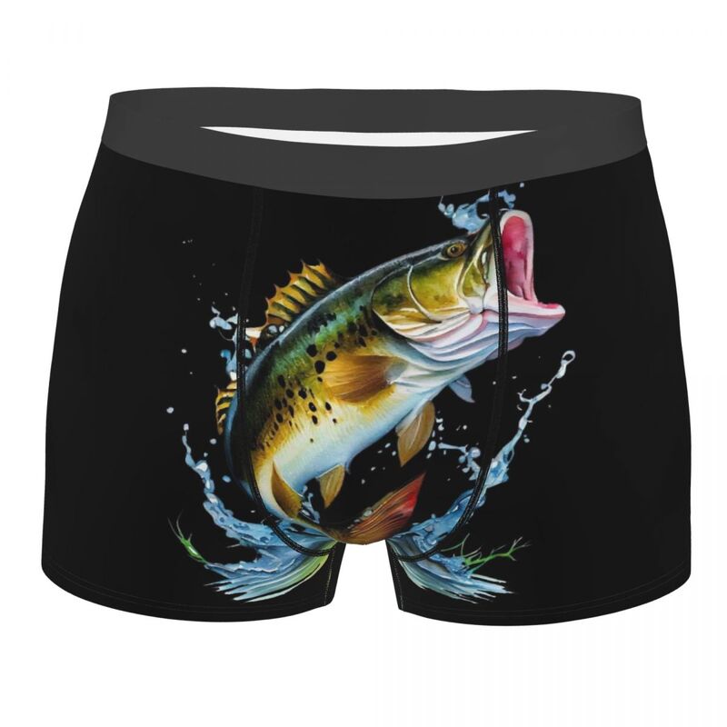 Разноцветные мужские трусы-боксеры с тропическими рыбками, дышащие трусы, высококачественные шорты с 3D принтом, идея для подарка