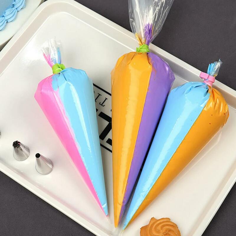 Cake Decorating Tools Frosting Bag Set 100pcs Disposable Piping Bags for Cupcake Frosting Pastry Decorating Triangle for Baking