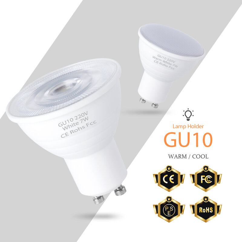 E27 LED Spotlight Light Lampara Led Bulb Indoor Energy-Saving Lamps E14 AC 200~240V Home Lighting LED Decor Bombillas Lamp GU10