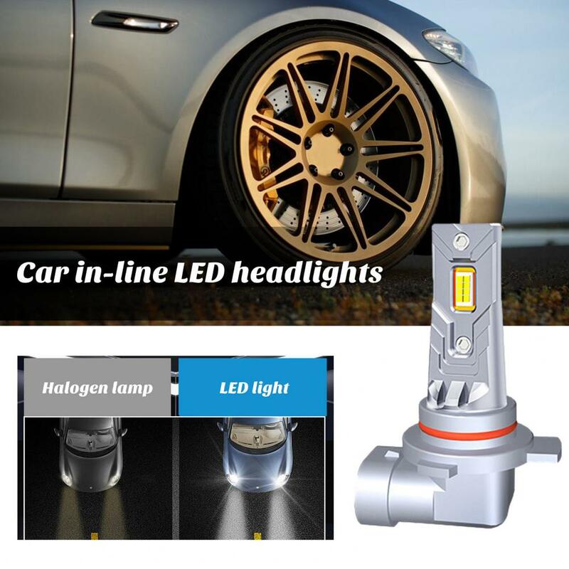 หลอดไฟหน้ารถ H4 H7ประสิทธิภาพสูงติดตั้งง่ายหลอดไฟหน้ารถ LED 22000lm 600สว่างแบบปลั๊กเล่นสำหรับรถยนต์