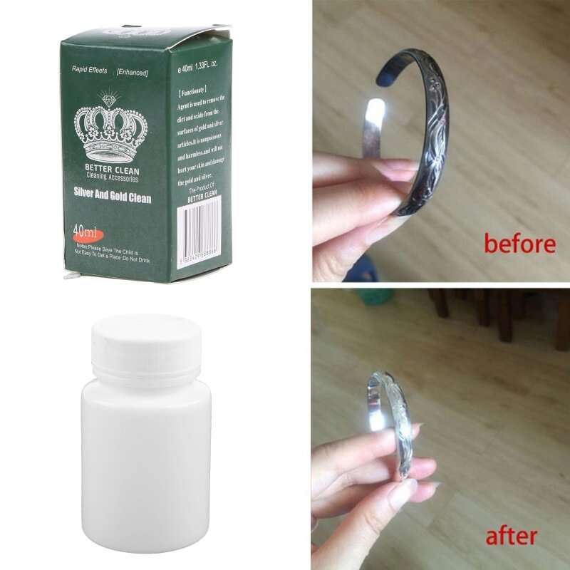 Sieraden Polish Cleaner & Tarnish Remover Cloth Gebruik op zilveren sieraden Antiek Zilver Cleaner Liquid Anti-Tarnish