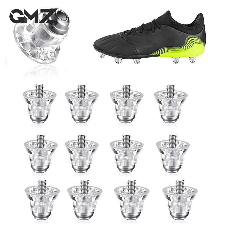 Sepatu bot sepak bola isi 12 buah, sepatu bot Stud pengganti komponen olahraga berduri, aksesori sepatu sepak bola