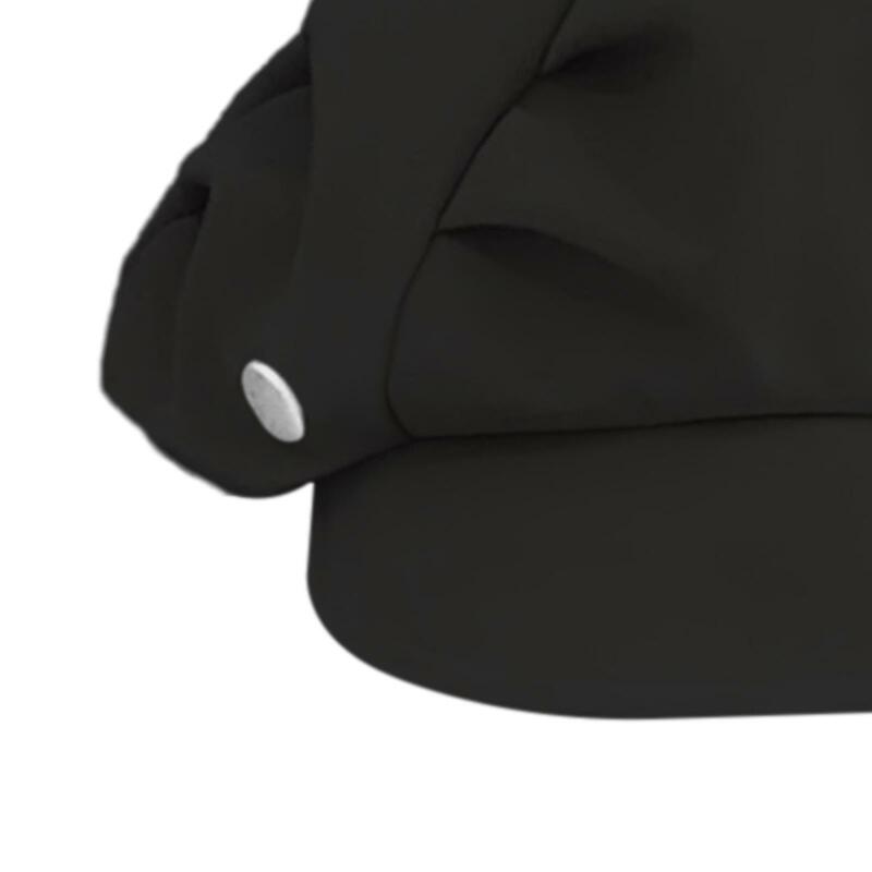 Boina monocromática casual feminina, chapéu de pintor, plissado octogonal, boné de jornaleiro para viagem, ajustável, chapéu de golfe, elegante