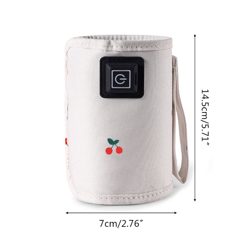 Portable USB Baby Bottle Warmer Bag Travel Milk Warmer Infant Feeding Bottle Warm Cover