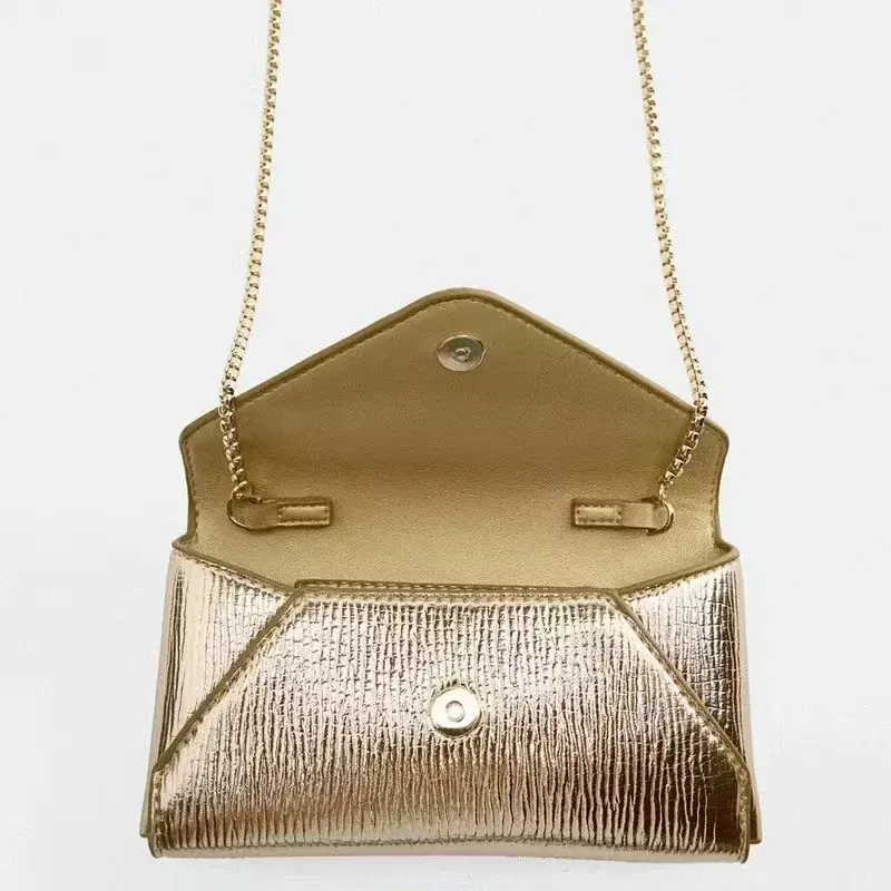 Bolsa de ombro feminina designer de luxo, padrão leopardo, bolsas crossbody, bolsas prateadas, mini aba metálica do telefone, 2024