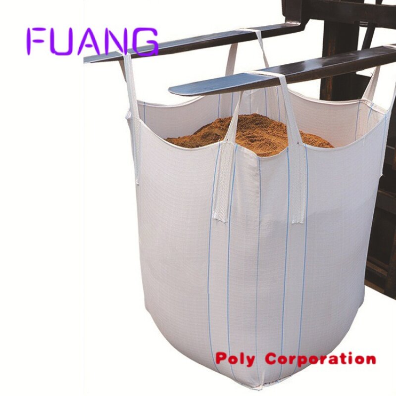 Custom  Bag Big 1 Ton woven  2 Ton Mineral Sand Construction Waste Bulk cosmetic  Bag Big Bag For Packing