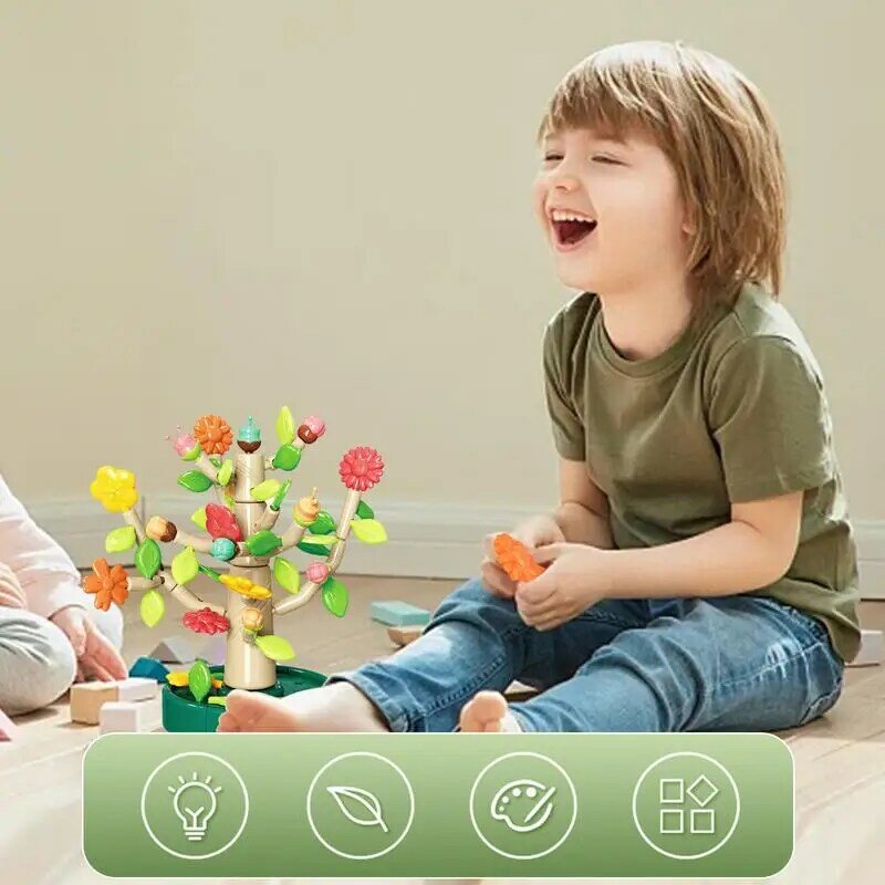 Flowers Building Set DIY Simulation Particle Flower Building Bricks Toy DIY Simulation Flower Bricks Beautiful And Creative Home