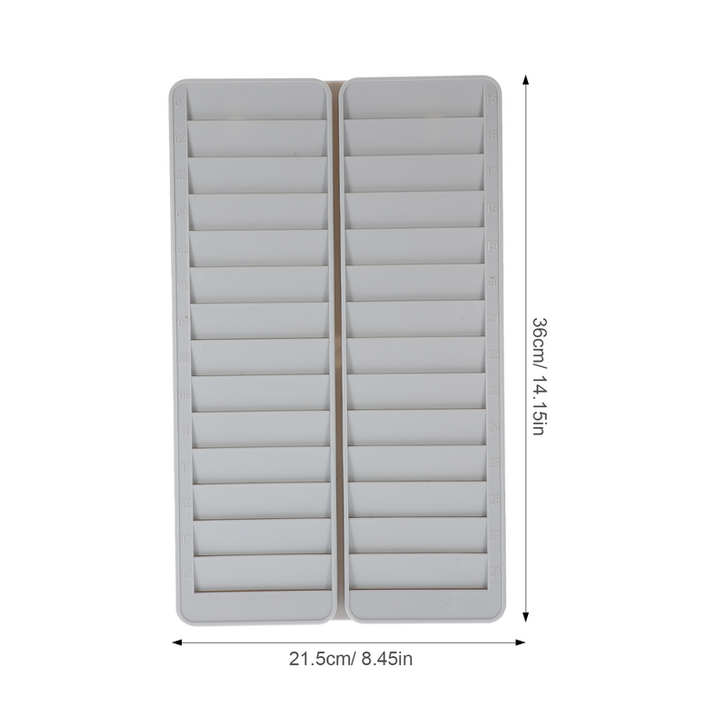 Plastic Business Card Holder Clock Slots Cards Vertical 28-slots Rack Attendance Storage Pp Office Time Wall Mounted