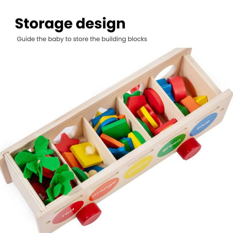 Giocattoli educativi per la prima infanzia scatola di smistamento a forma di legno educativa sviluppa abilità Cognitive con per neonati per bambini piccoli