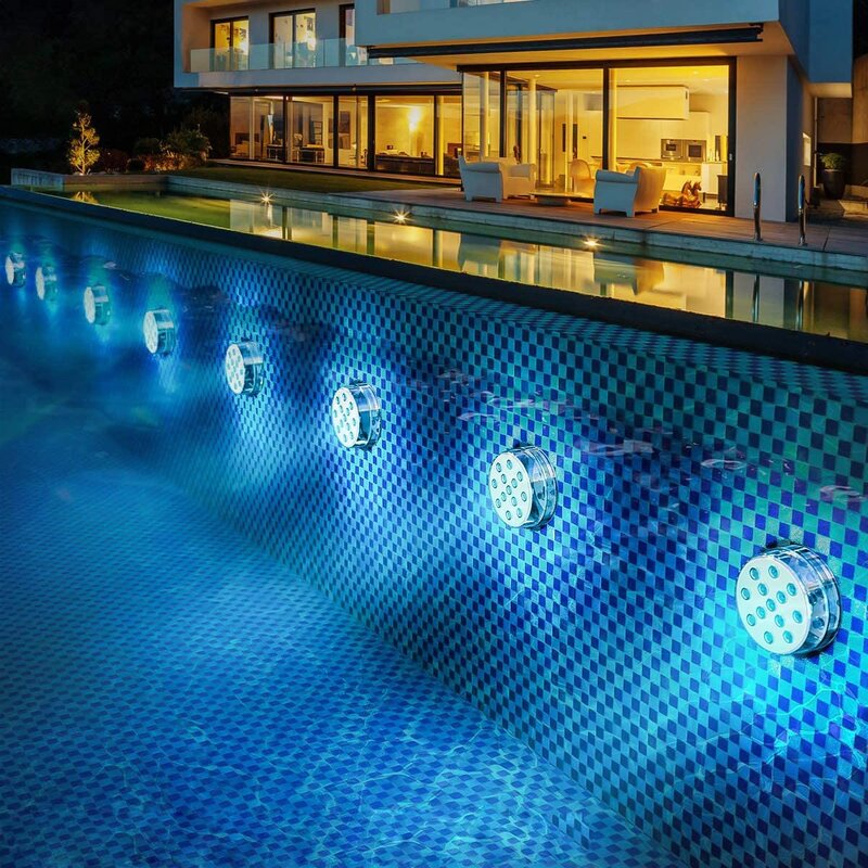 16 farben Tauch 13 Led Licht mit Saugnapf für Outdoor Teich Brunnen Vase Garten Schwimmbad Unterwasser Nacht Lampe
