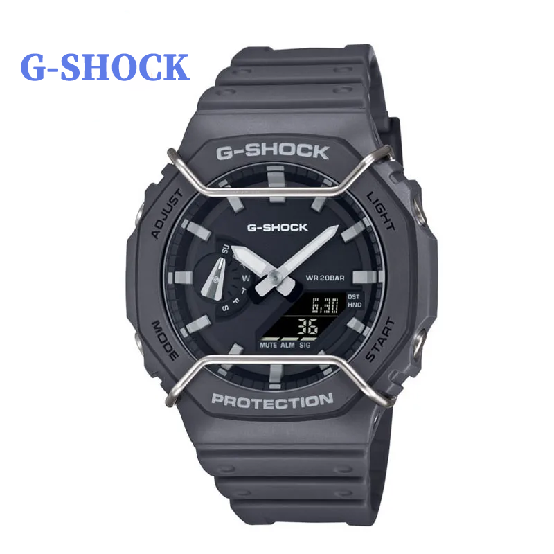 G-SHOCK Herenhorloge Ga2100 Buitensporten Schokbestendige Wekker Mode Multifunctionele Led Wijzerplaat Dual Display Quartz Horloge