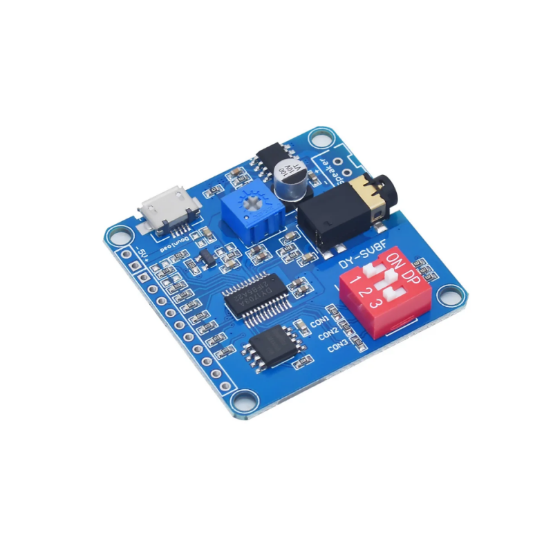 Built-in Voice Playback Module MP3 Music Player 10W 20W 12V 24V Serial Control Electronic DIY for Arduino