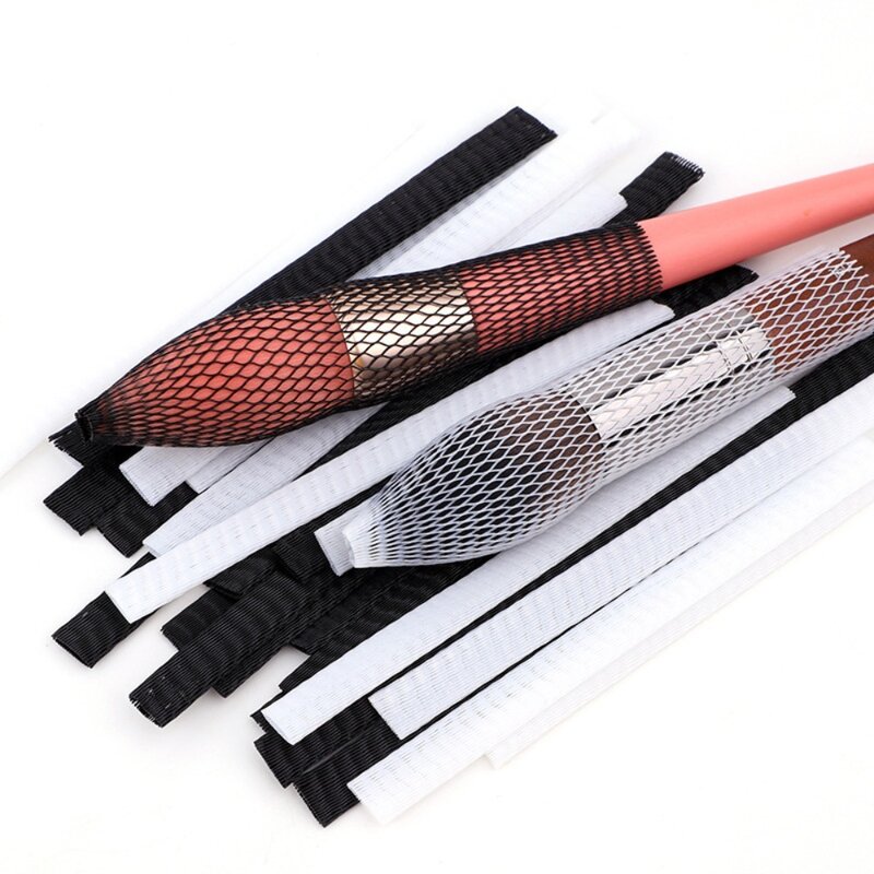 Dustproof Cosmetic Brushes Guards Net Mesh Sheath Brush Protectors Multifunctional Pen Cover Make Up Brush Netting Cover
