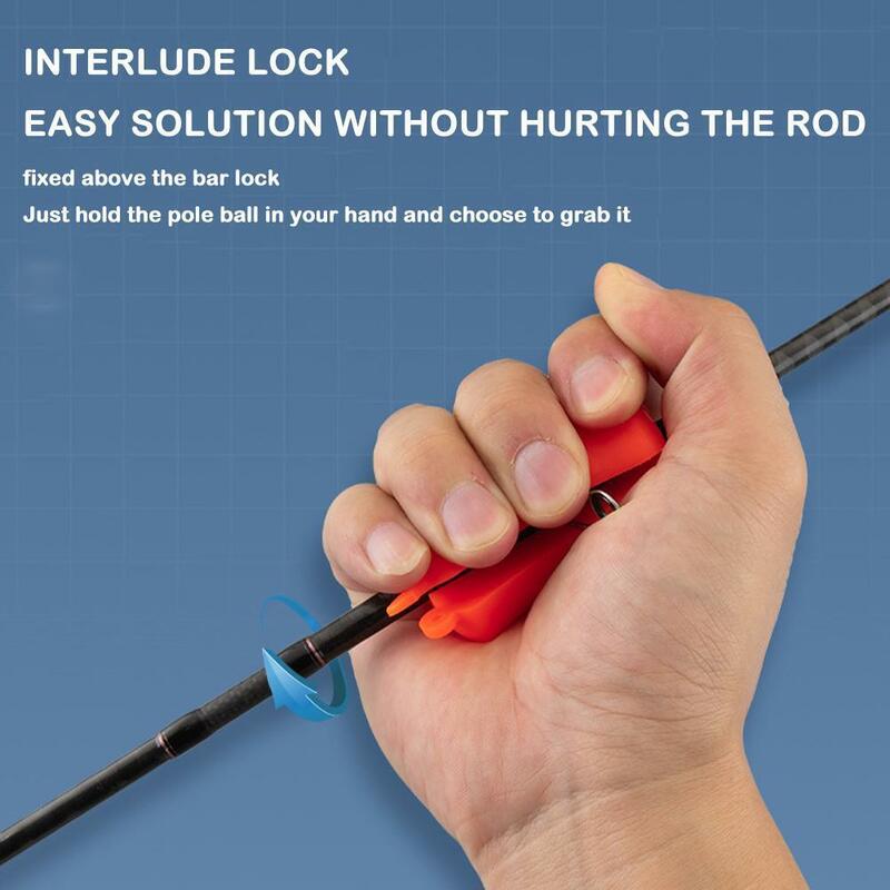 Portable Fishing Rod Fixed Ball Soft Easy to Clean Reusable Wear Resistant Durable Fishing Pole Clip for Fishing Boat Tool