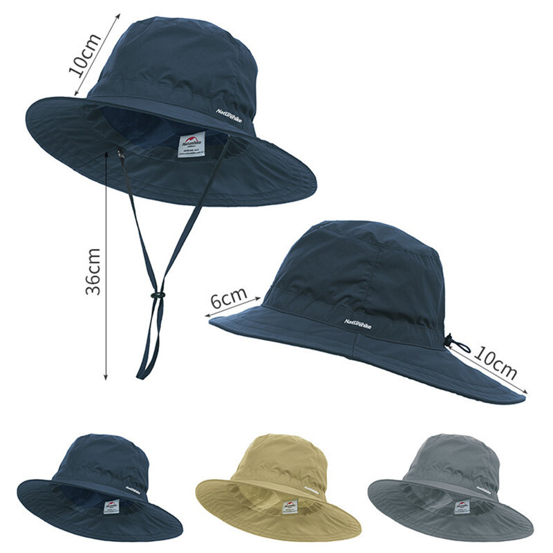 네이처하이크 자외선 차단 등산 모자, 하이킹, 큰 처마, 야외 차양, 빠른 건조, 여행용 낚시 모자