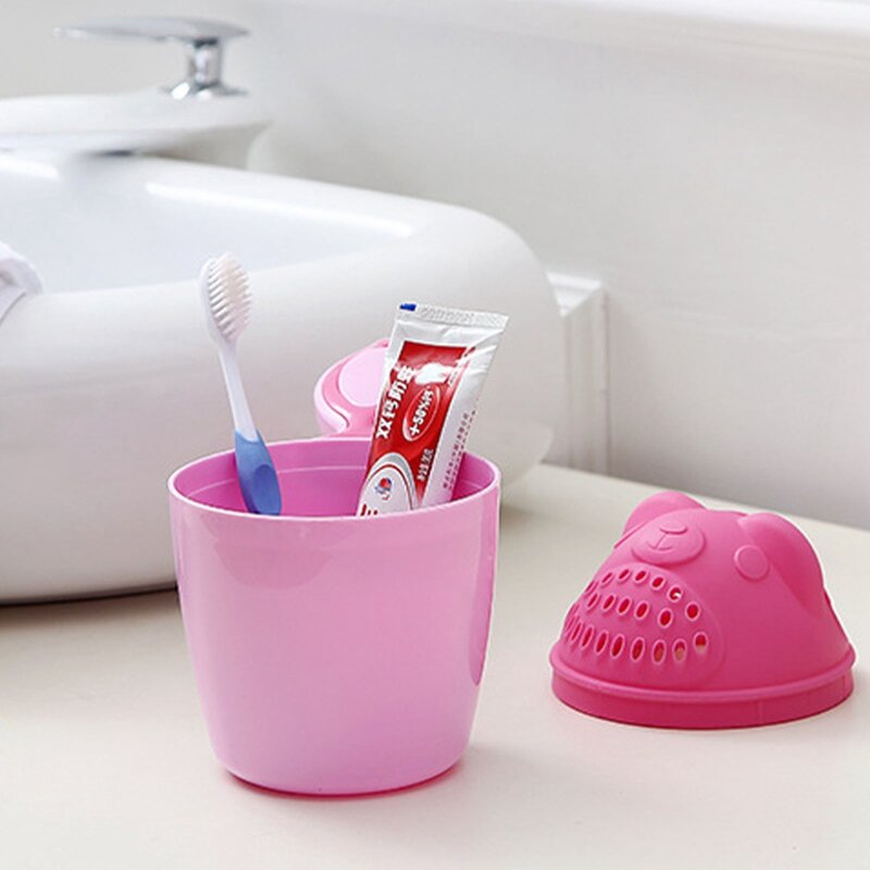 Cute Baby Shower Cap Toddler Shampoo Cap secchio da bagno per bambini cucchiaio da bagno per bambini tazza per Shampoo per bambini strumento da bagno per bambini