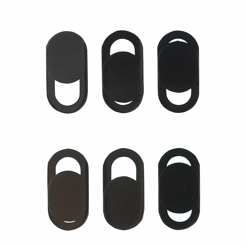 New Universal Plastic Black Privacy Stickers WebCam Cover Shutter Magnet Slider Camera Cover For IPhone Laptop Mobile Phone Len
