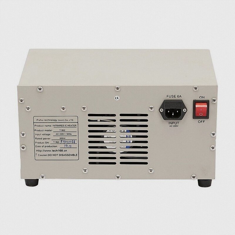 Spedizione gratuita riscaldatore a infrarossi ic forni a rifusione forno a rifusione macchina T962 attrezzatura a riflusso T-962 riscaldatore IC a infrarossi