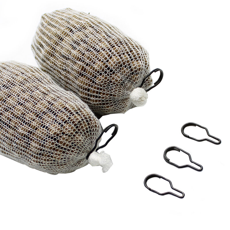 50pcs Carp Fishing Accessories PVA Bag Link Clip Quick Change Feeder Swivels ForCarp Hair Rig Tool Carp Coarse  Method Feeder