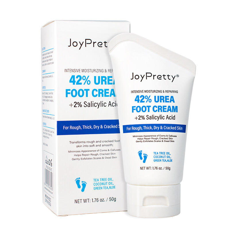 Joypretty crema exfoliante para pies, removedor de piel muerta, crema reparadora de grietas en el talón, manos y pies hidratante para tratamiento, cuidado de la piel, máscara para pies