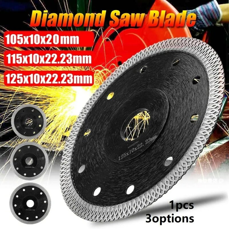 105/115/125mm Diamond Saw Blade For Porcelain Granite Marble Tile Ceramic Dry/Wet Cutting Stone Saw Blade Diamond Cutting Disc