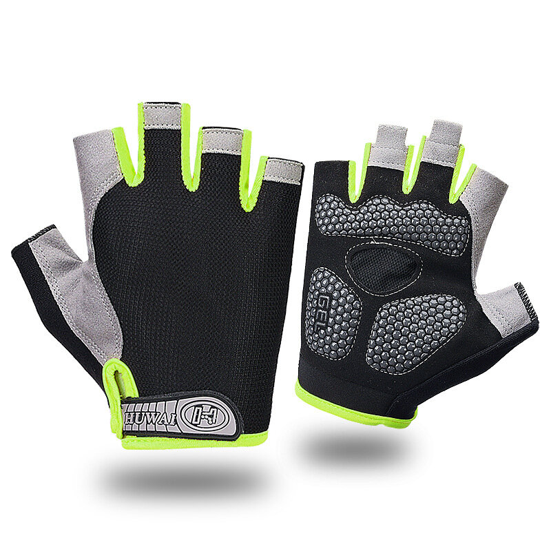 1 paio di guanti sportivi Unisex guanti Fitness antiscivolo in Silicone antiscivolo resistenti agli urti per gli Sport all'aria aperta