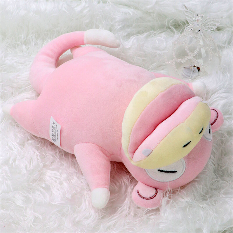 Pokemon Sleeping Cubone Chikorita Slowpoke Lucario Galarian Ponyta Soft Plush Toy Cute Sleep Eevee Charmander Peluche Doll