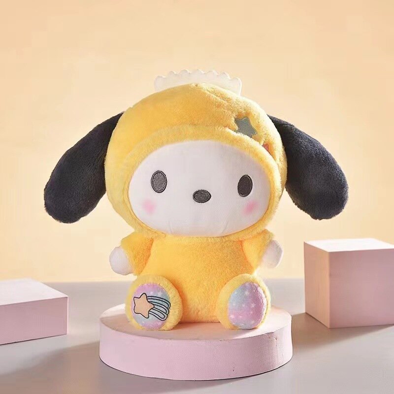 Sanrio-juguetes de Anime Sanriod Kawaii Kuromi Cinnamorol, animales de peluche suaves, muñeca de peluche, almohada, regalos para niños, 25Cm
