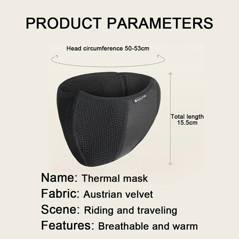 LOOGDEEL Winter Unisex Warm Fleece Mask Windproof Cycling Facemask Anti Dust Balaclava Reusable Outdoor Sports Thermal Headwear