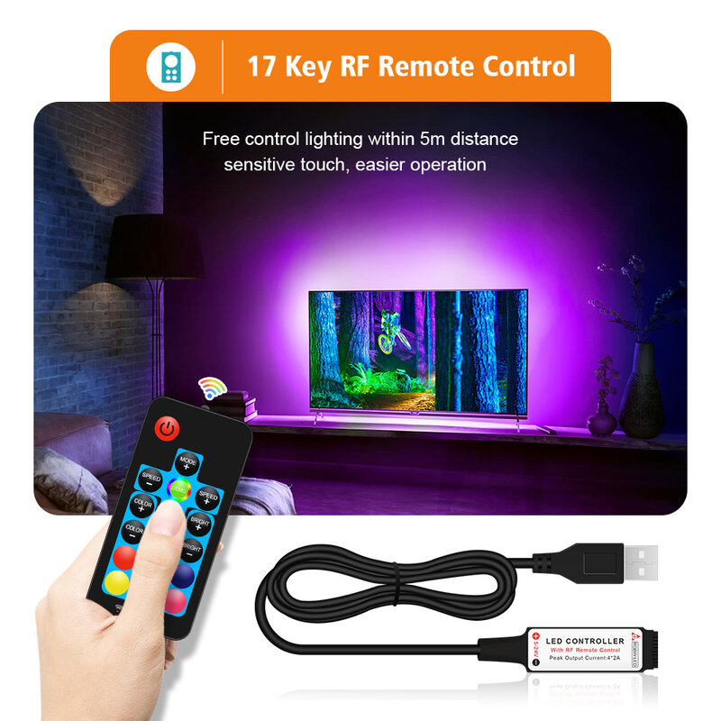 Loginovo Tuya Wifi USB taśma Led RGBW RGBWW taśma taśmy Led RGB Smart TV podświetlenie współpracuje z Alexa Amazon, Google