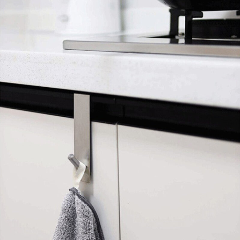 Crochet de porte arrière en acier inoxydable, porte-serviettes de douche en forme de S, porte-peignoir de salle de bain