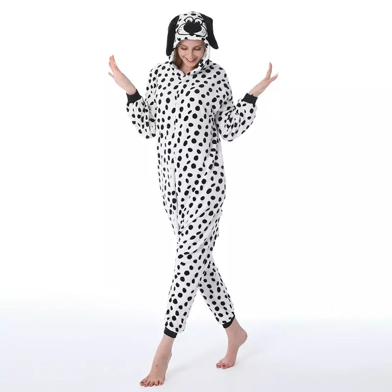 Pijama de uma peça de flanela dos desenhos animados para homens e mulheres, roupas cosplay, animal, Homewear, novo