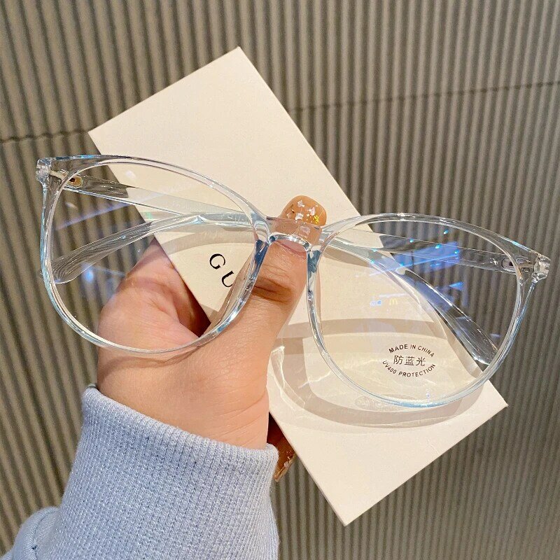 Anti Blaulicht transparente Computer brille Rahmen Frauen runde Brillen blockierende Brille optische Brille Brille Brille Männer