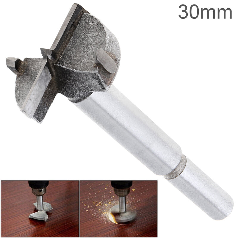 30mm Tungsten Steel Hard Alloy Wood Drill Bits Woodworking Hole Opener for Drilling on Plasterboard/Plastic Boards/Wooden Board