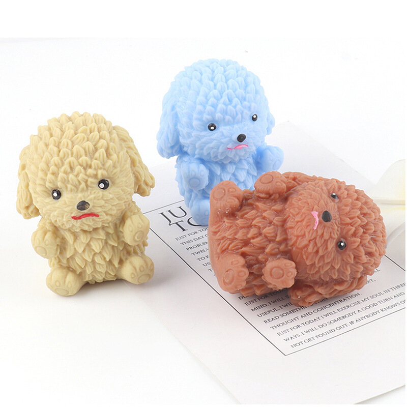 Anti-Stress Toy Cute Puppy  Squeeze Fidget Toys Squishy Funny Stress Relief For Kids Adults Gift Prop 1Pcs Random Color J176