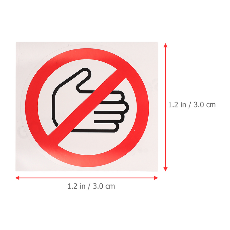 Non toccare i segni etichette di sicurezza decalcomania No Touch Sign Signs non avvertimento decalcomanie segni auto adesivo di sicurezza attenzione
