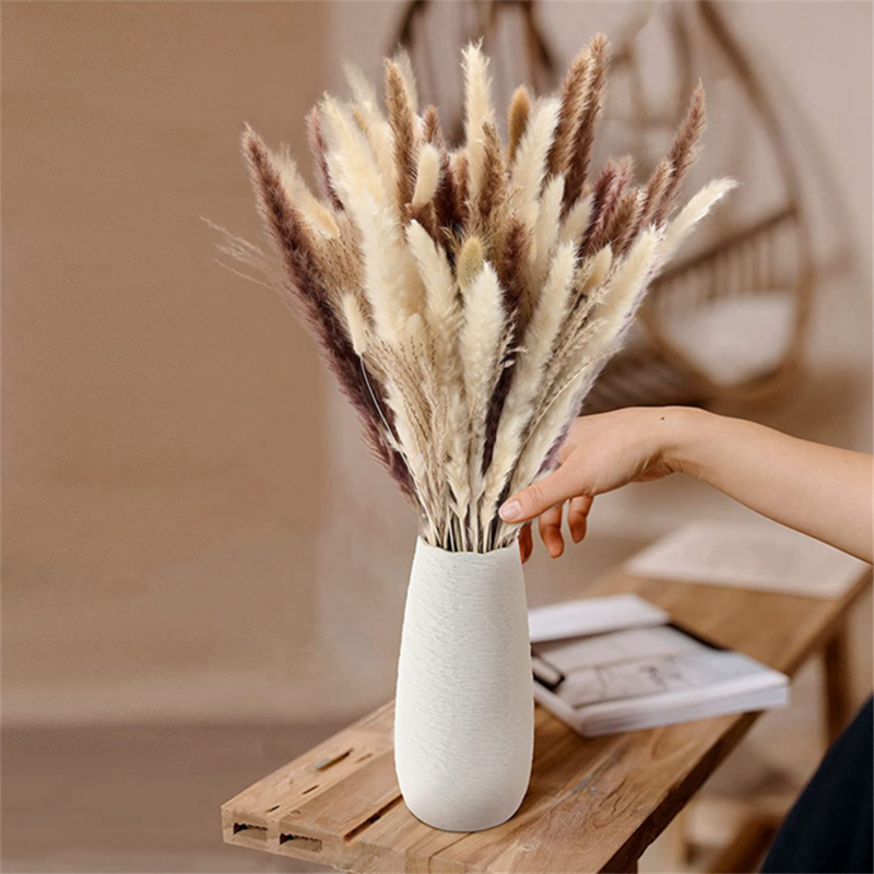 Pampas Grass Decor Dried Flower Boho Home Wedding Vase DIY Dining Table Christmas Thanksgiving New Year and Spring Festival Gift