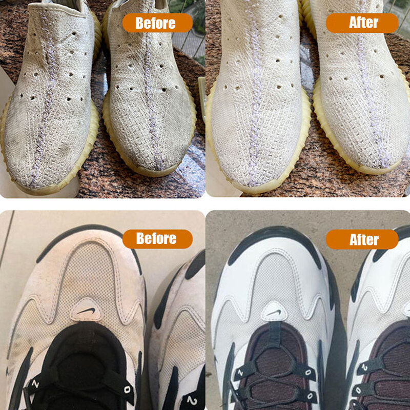 Nettoyant en mousse pour chaussures blanches, spray nettoyant blanchissant, dissolvant de taches jaunes, agent pour botte de rencontre, chaussures en cuir, livres secs, D343