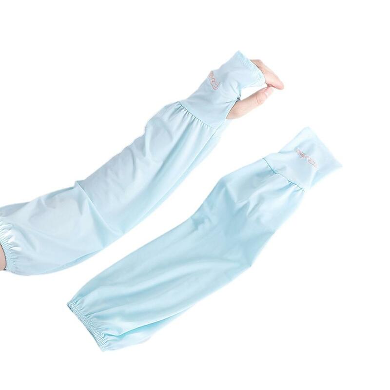 Летняя свободная Солнцезащитная шелковая женская рукава для вождения с длинным рукавом для льда рукав для рук УФ 2024 рукав W4g7