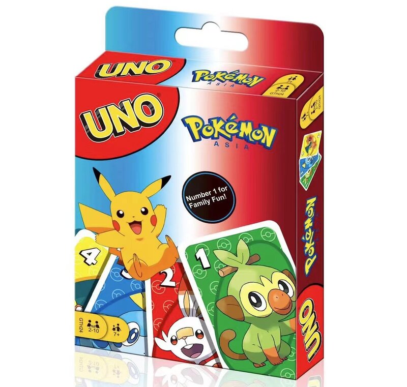 UNO NO MERCY permainan kartu yang cocok Pokemon Dragon Ball Z Multiplayer pesta keluarga Boardgame teman Lucu Poker hiburan