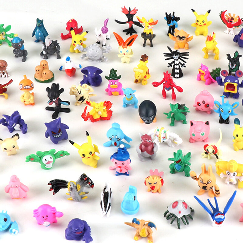 Figurine Pokémon Pikachu pour enfants, jouets de renforcement, modèle d'anime, décoration ornementale, cadeau de Noël, style 144