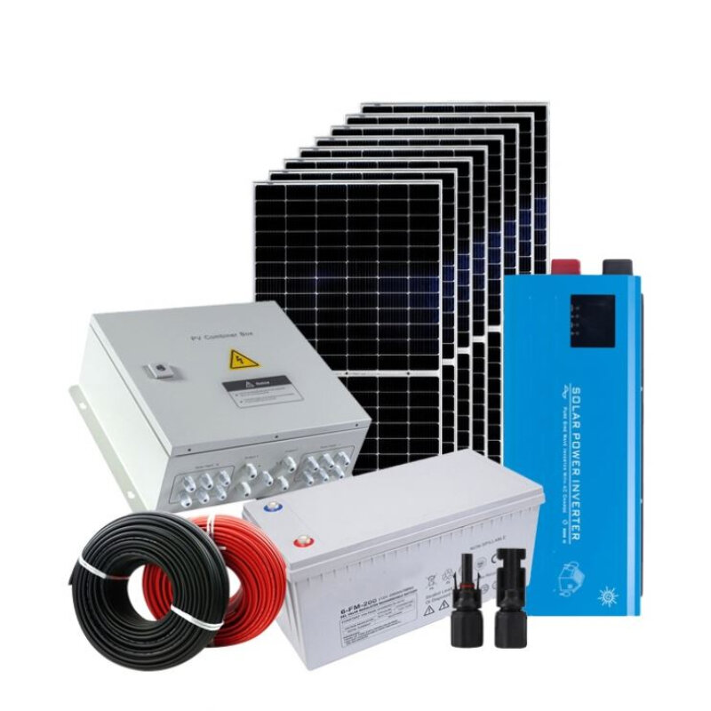 Kit d'énergie solaire hors réseau, système d'énergie solaire, kit de code Hs, 5kW, 3000 W, 1500 kW, 5000 kW, PV hors réseau