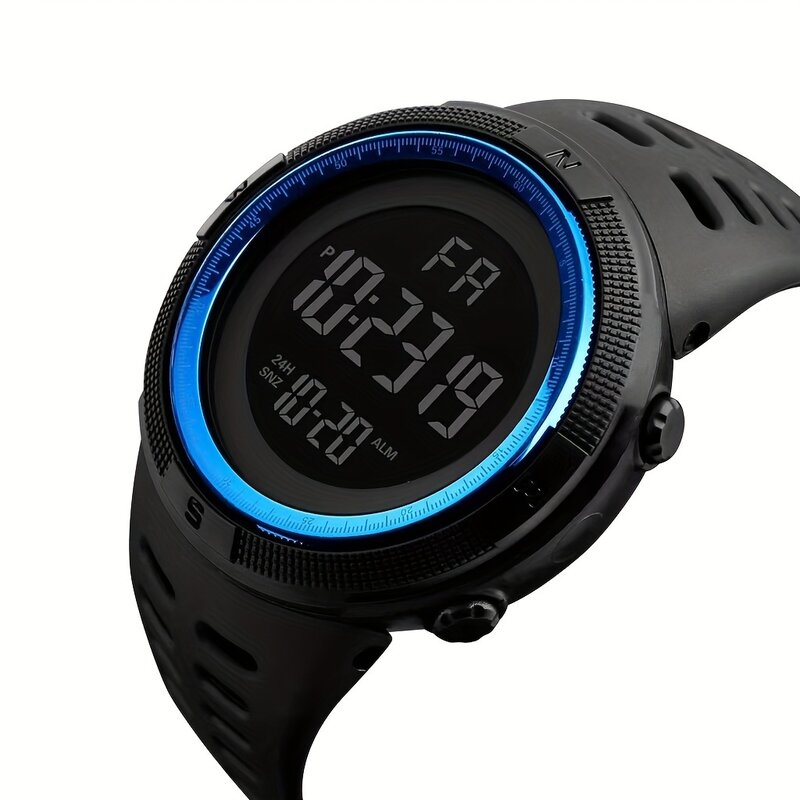 Reloj deportivo electrónico luminoso para exteriores, reloj de pulsera Digital con alarma multifunción para mujeres, hombres y estudiantes